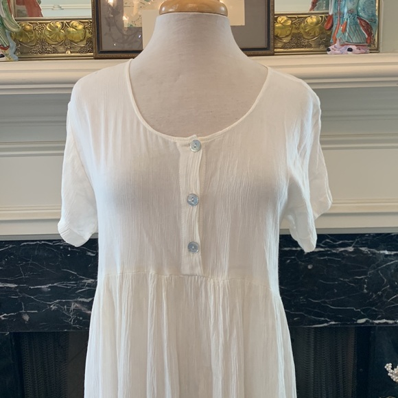 “Mg Apparel” cream muslin classic dress very lightly worn - Picture 2 of 6